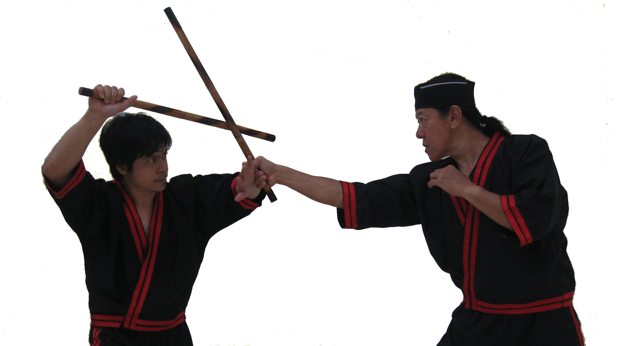 Figure 2: Blocking with the body of an Arnis Stick Arnis Blocking Technique